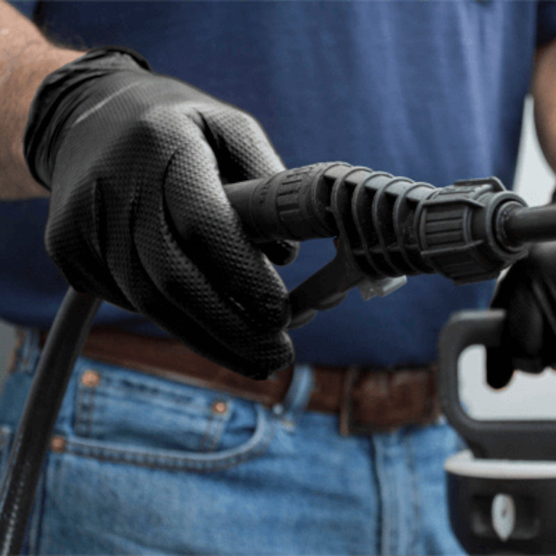 Ammex Gloveworks RDT Black Nitrile PF Ind Gloves 8 Mil Disposable Gloves Great Glove 