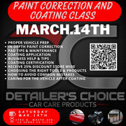Detailer's Choice Paint Correction and Coating Certification Class Ceramic Coating DETAILER'S CHOICE, INC. 