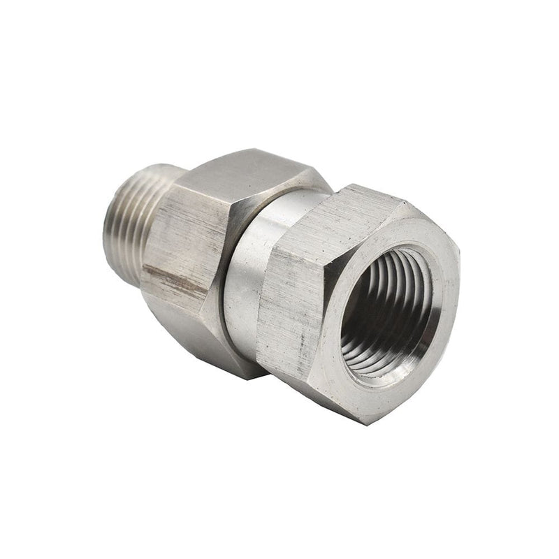 Interstate Pneumatics PW7166 3/8" MPT x 3/8" FPT Stainless Steel Swivel fitting - 4000 PSI Pressure Gun Parts Interstate Pneumatics 