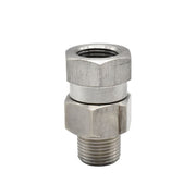 Interstate Pneumatics PW7166 3/8" MPT x 3/8" FPT Stainless Steel Swivel fitting - 4000 PSI Pressure Gun Parts Interstate Pneumatics 