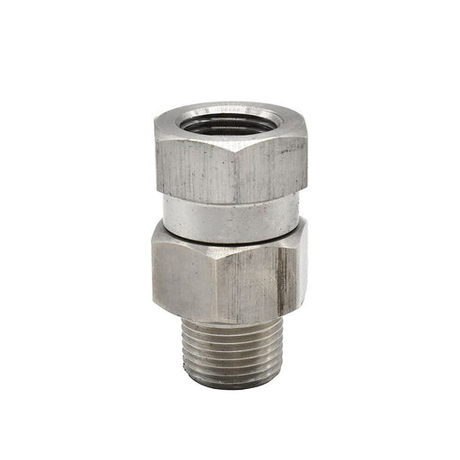 Interstate Pneumatics PW7166 3/8" MPT x 3/8" FPT Stainless Steel Swivel fitting - 4000 PSI Pressure Gun Parts Interstate Pneumatics 
