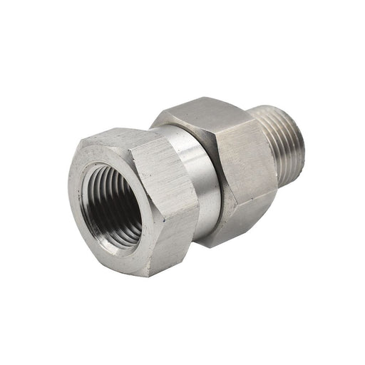 Interstate Pneumatics PW7166 3/8" MPT x 3/8" FPT Stainless Steel Swivel fitting - 4000 PSI Pressure Gun Parts Interstate Pneumatics 