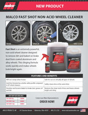 MALCO FAST SHOT WHEEL & TIRE CLEANER NON-ACID FORMULA Wheel & Tire Cleaner Malco® Automotive 
