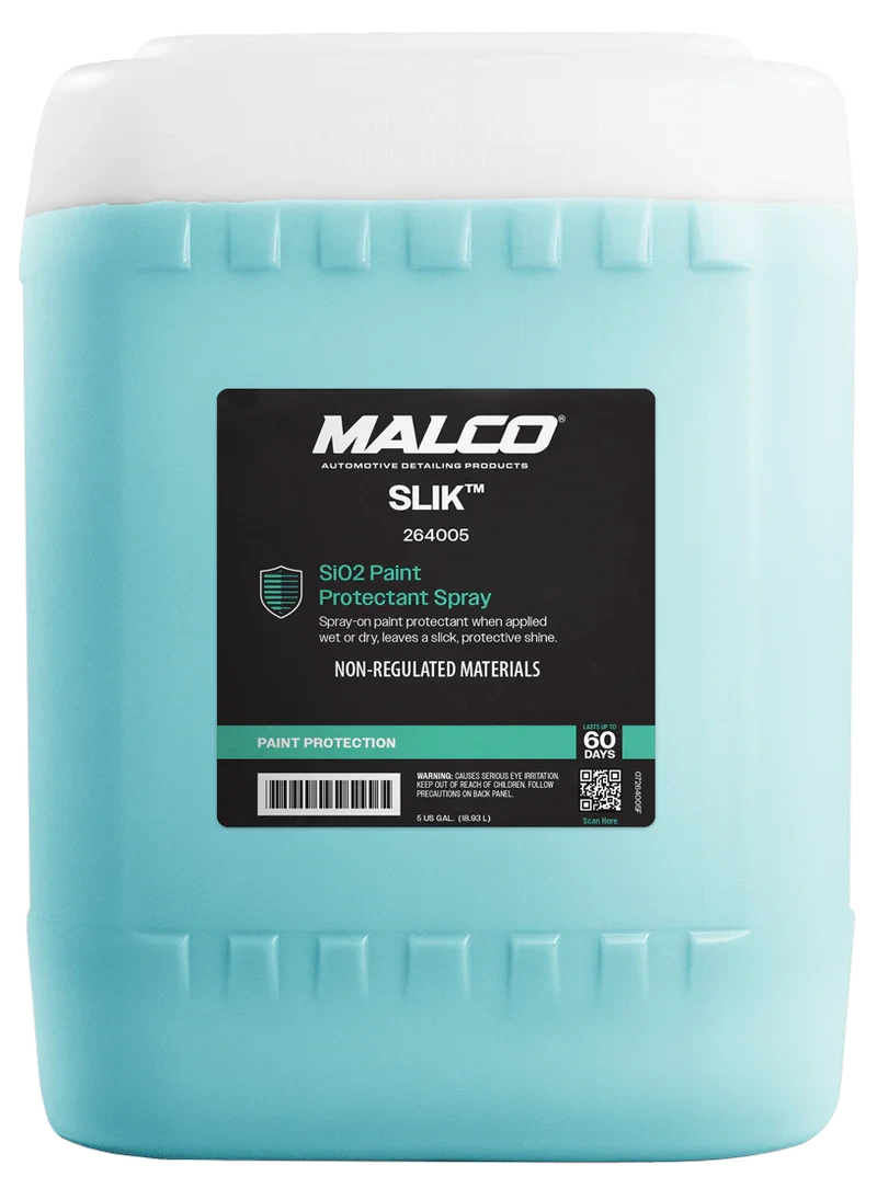 MALCO SLIK™ SiO2 Paint Protectant Spray Ceramic Booster Malco® Automotive 5 Gallon 