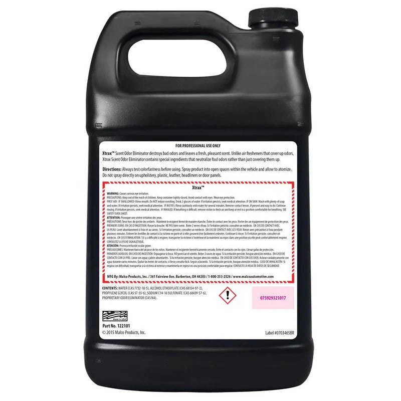 MALCO XTRAX™ SCENT ODOR ELIMINATOR Product #1221 Odor Neutralizer Malco® Automotive 