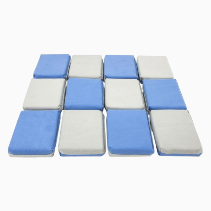 Microfiber Ceramic Coating Applicator Sponge with Plastic Barrier | Suede on Both Sides Cleaning Sponge Autofiber® 12PK 