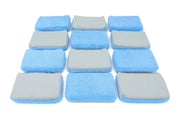 Microfiber Coating Applicator Sponge with Plastic Barrier | One Side Suede, One Side Terry Cleaning Sponge Autofiber® 12PK 