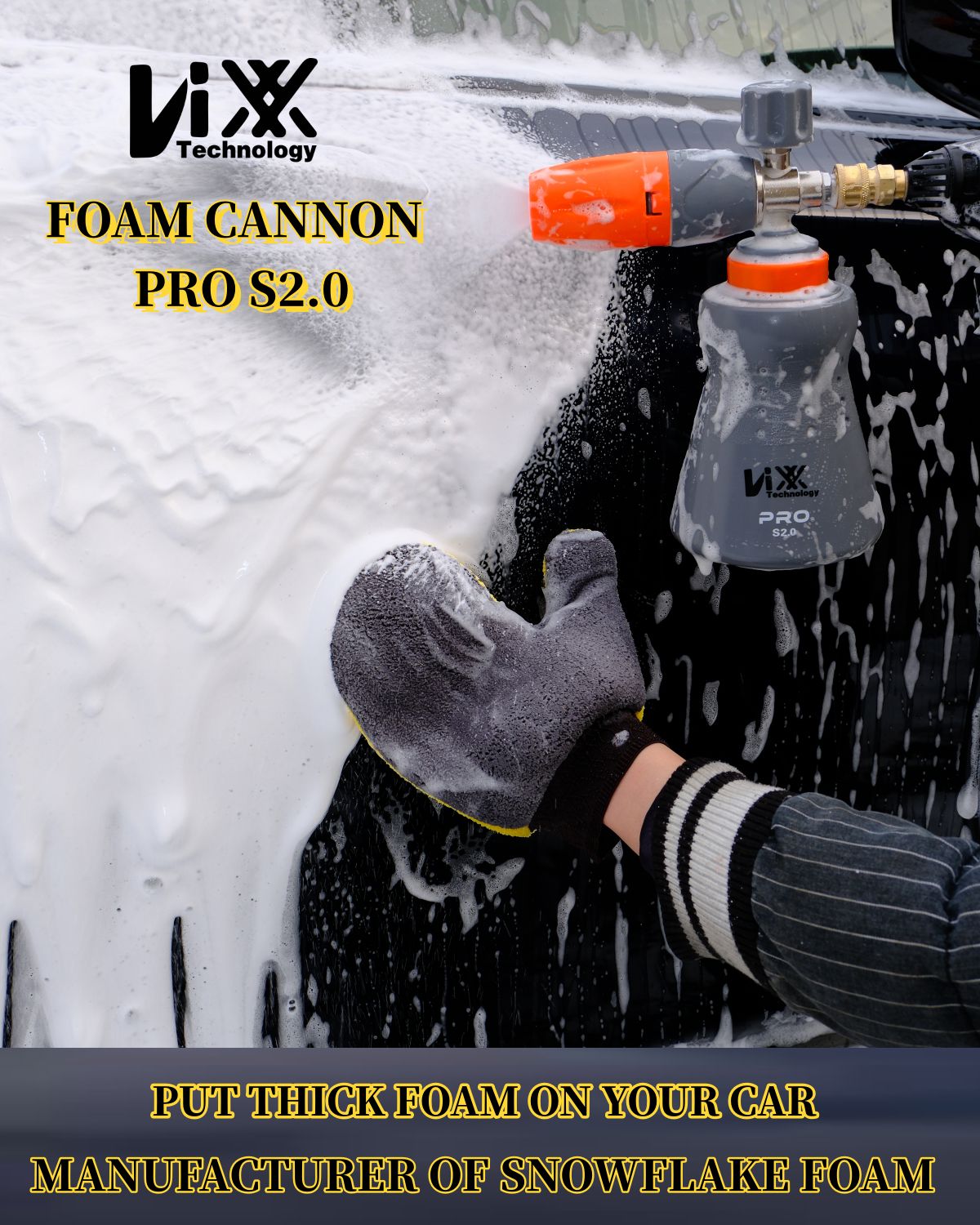 Achieve Professional Car Cleaning with HYDRO FOAM Cannon - 5000