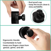 Tire Shine Brush with Storage Base – Soft Bristle Tire Dressing Applicator Applicator Detailer's Choice, Inc. 