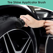 Tire Shine Brush with Storage Base – Soft Bristle Tire Dressing Applicator Applicator Detailer's Choice, Inc. 