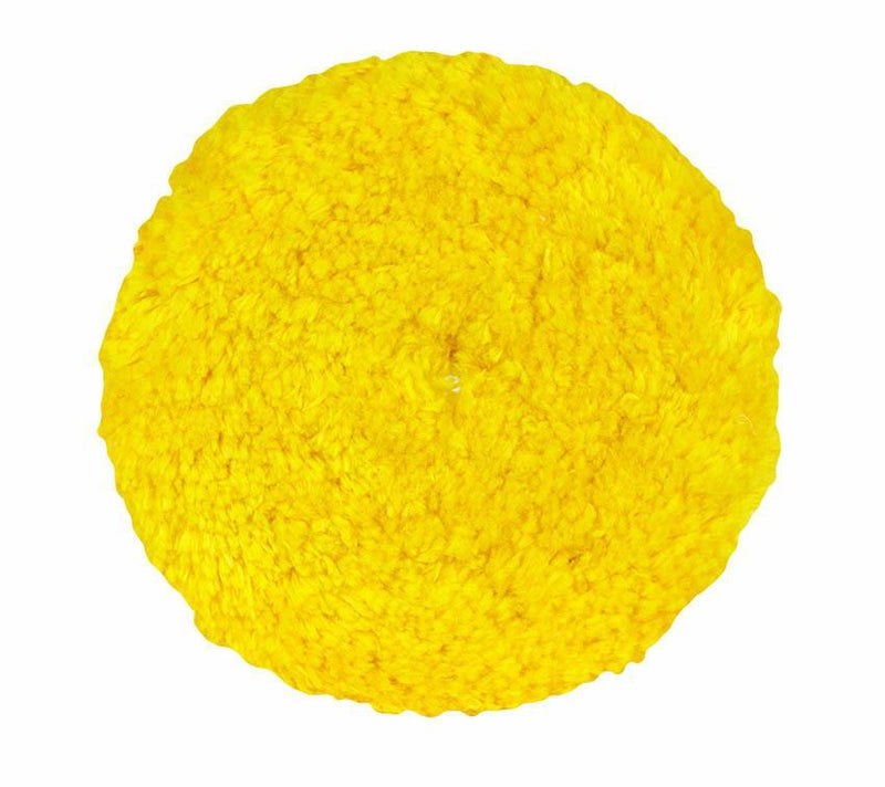 Buff and Shine® 7.5" Yellow Wool Blend 4 Ply Twist Grip Pad™ Pads Buff & Shine Mfg., Inc. 