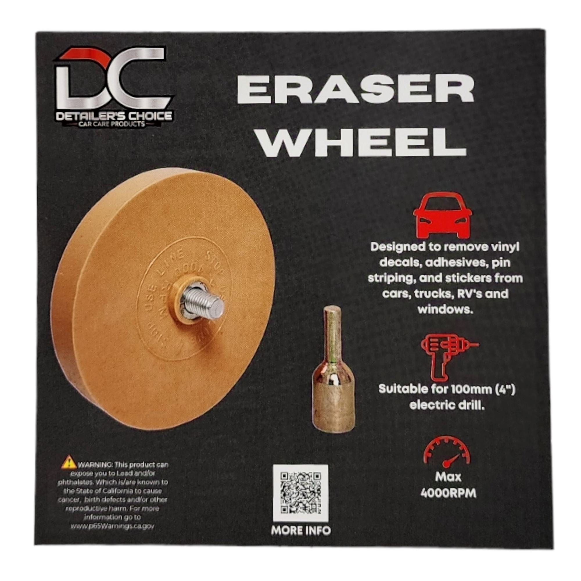 Detailer's Choice Eraser Wheel - Vinyl Decal, Adhesive, and Sticker ...