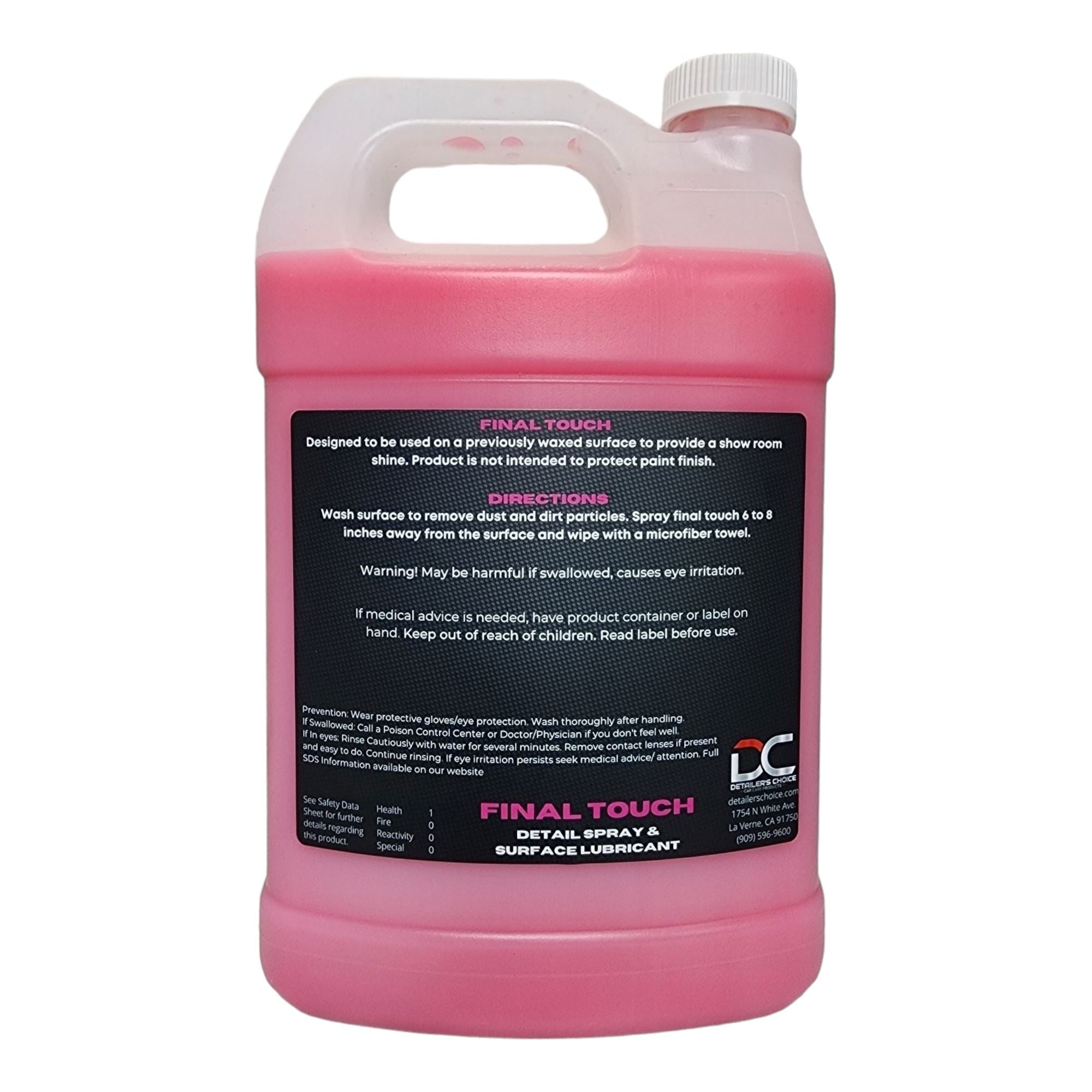 Final Touch Quick Detail Spray — Detailers Choice Car Care