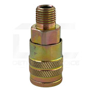 Interstate Pneumatics CH441 1/4 Inch Industrial Steel Coupler x 1/4 Inch Male NPT Car Wash Solutions Interstate Pneumatics 