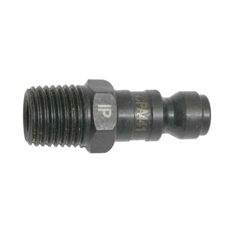 Interstate Pneumatics CPA441 1/4 Inch Automotive Steel Coupler Plug x 1/4 Inch Male NPT (Black) Parts Interstate Pneumatics 
