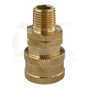 Interstate Pneumatics PW7131 Pressure Washer 1/4 Inch MNPT Brass Coupler 5200 PSI Pressure Gun Parts Interstate Pneumatics 