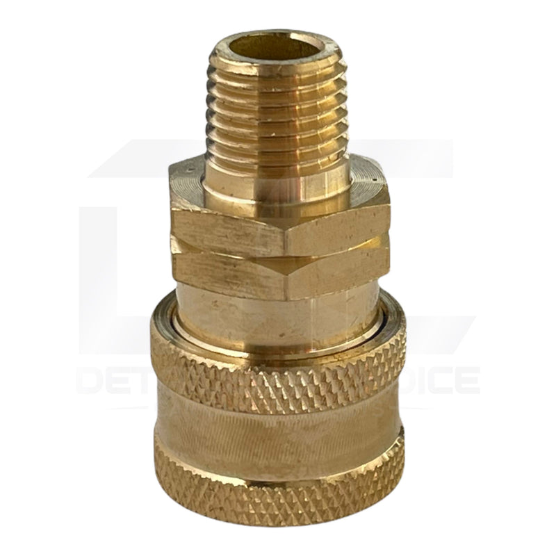 Interstate Pneumatics PW7131 Pressure Washer 1/4 Inch MNPT Brass Coupler 5200 PSI Pressure Gun Parts Interstate Pneumatics 