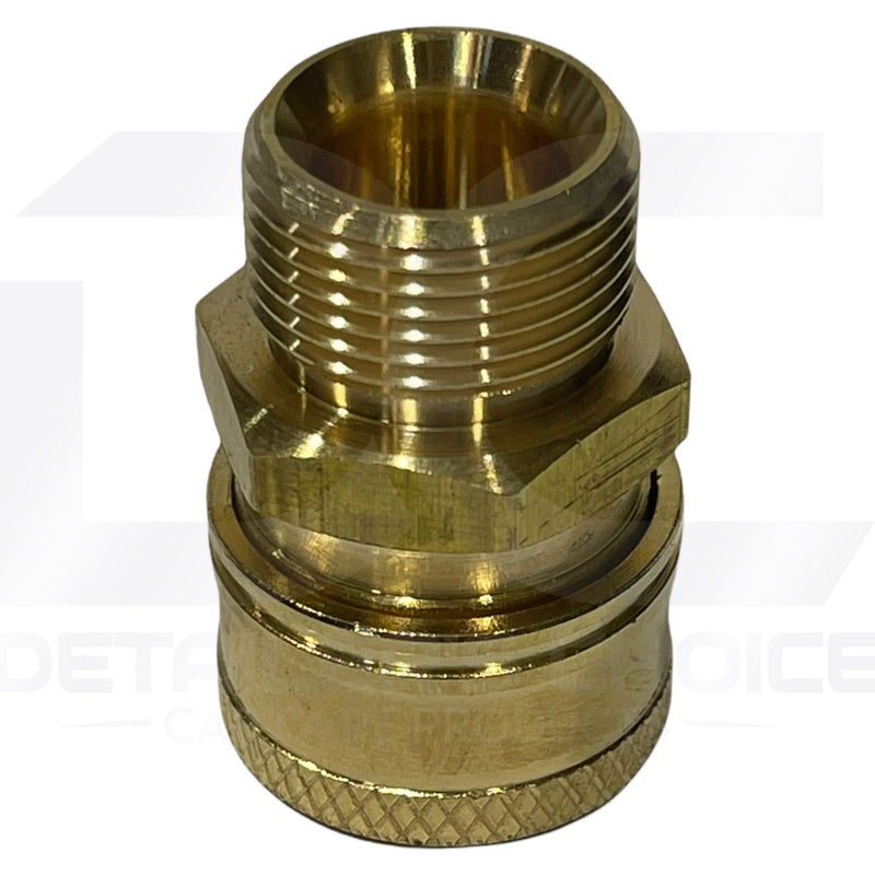 Interstate Pneumatics PW7152 Pressure Washer M22 Male Fitting x 3/8 Inch QC, Brass Coupler 2700 PSI Pressure Gun Parts Interstate Pneumatics 