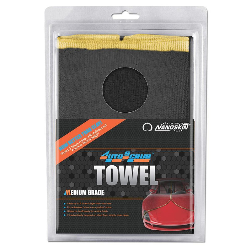 NANOSKIN AUTOSCRUB Towel 12" x 12" Medium Grade Paint Surface Prep NanoSkin 