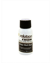 Solution Finish Black Plastic & Bumper Restorer Exterior Restorer Solution Finish 1oz 